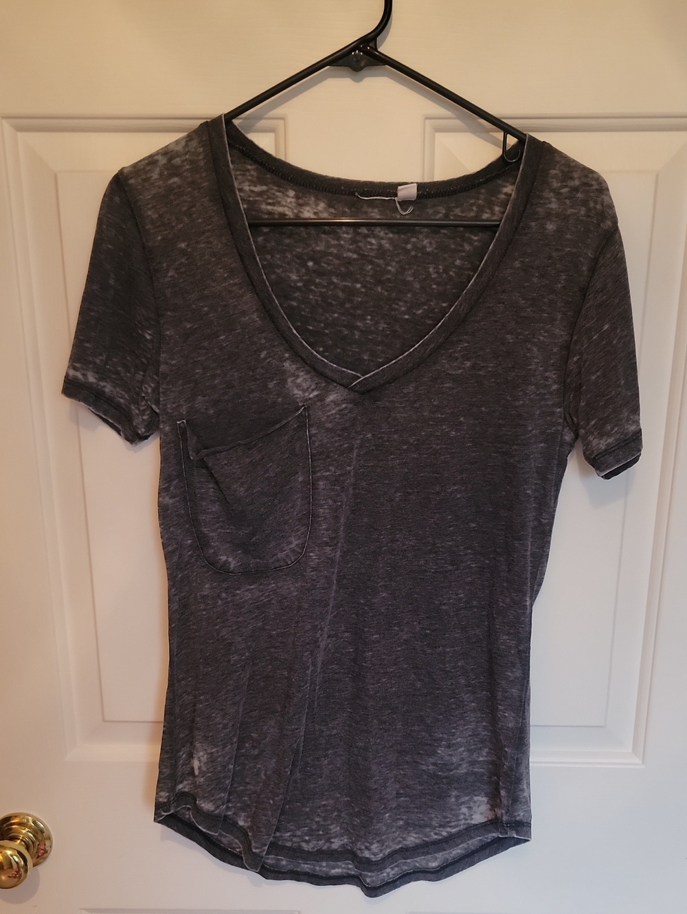 Z Supply Tee Shirt. Gray W/ White Distressed Colors Throughout. Size xs.